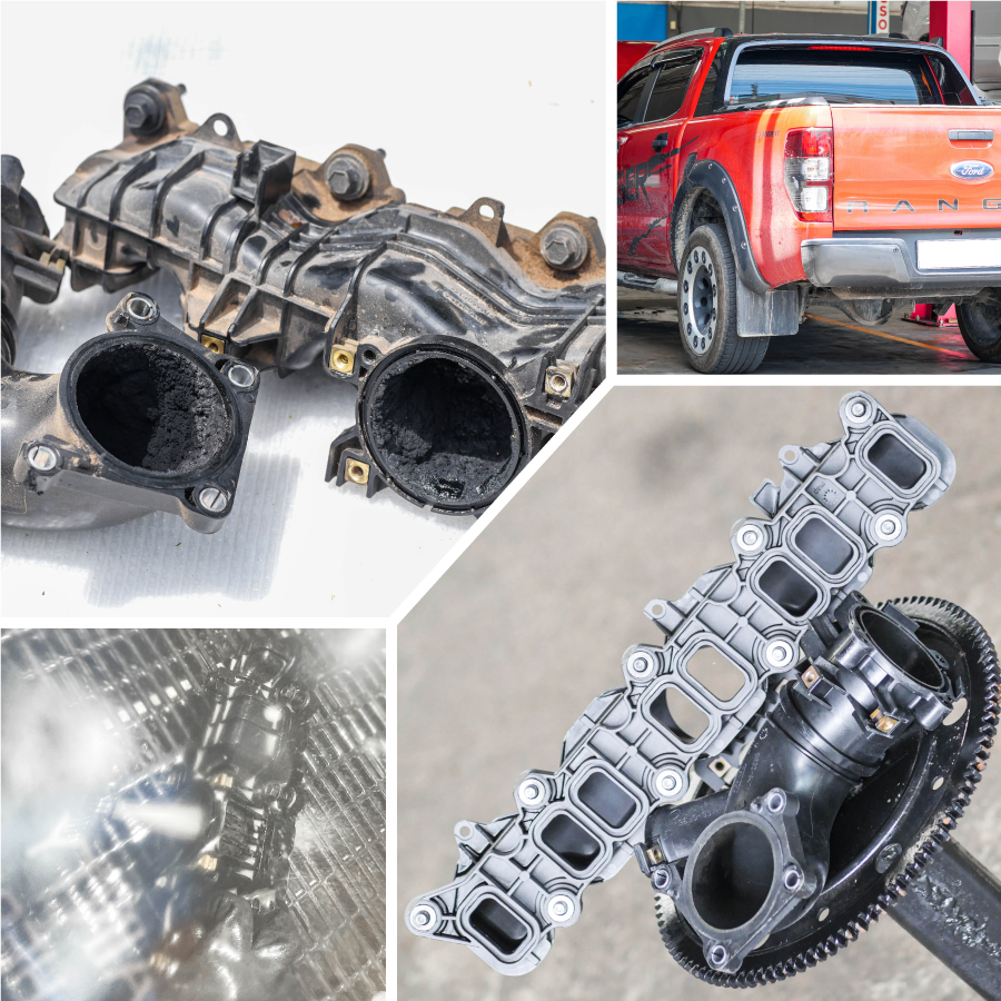 ล้างท่อร่วมไอดี & EGR | Ford Ranger